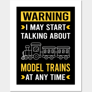 Warning Model Train Trains Railroad Railway Posters and Art